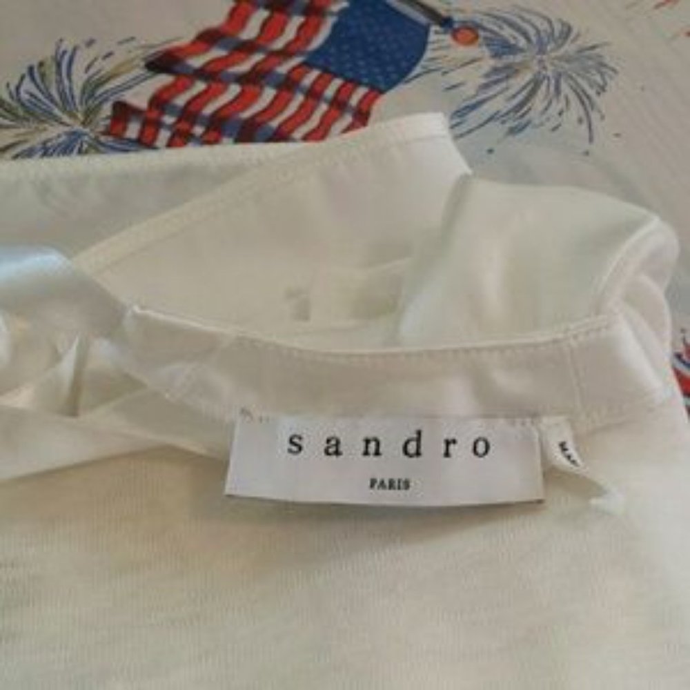 SANDRO SWEATER WITH SILK BACK - Picture 3 of 4